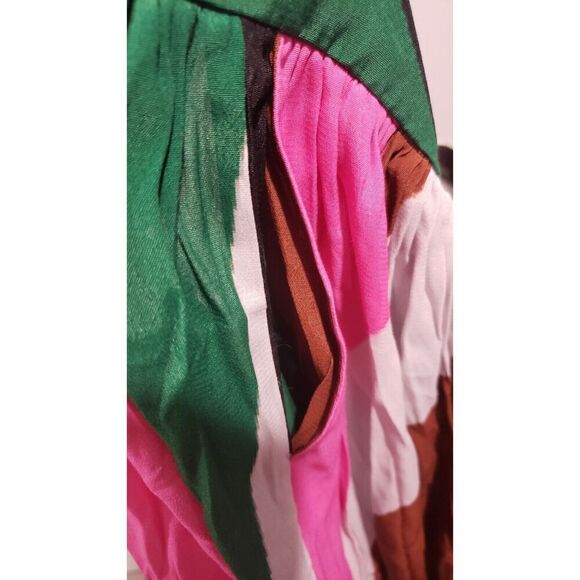 Megan Renee High Slit Multicolor Maxi‎ Skirt With Pockets - 2X NWT MSRP $245 - Picture 7 of 8